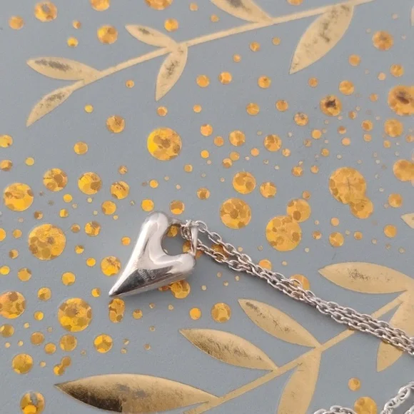 Robert Lee Morris Sterling Heart Necklace